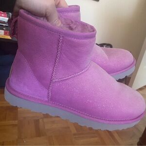 UGG CLASSIC MINI Milky Way Bodacious Pink Sparkle